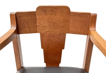 Two Art Deco Amsterdamse School Armchairs, by Frits Spanjaard, 1920s
